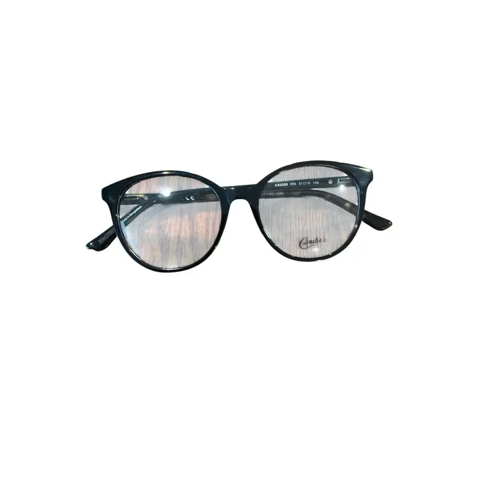 NEW Candies CA0208 rounded tortoiseshell black glasses